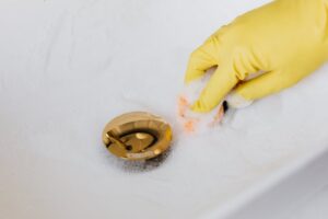 clearing stubborn drain clogs