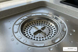 cleaning kitchen sink drain