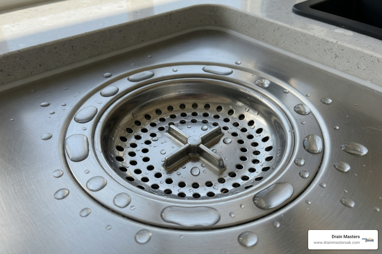cleaning kitchen sink drain