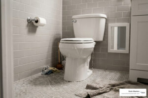 overflowing residential toilet