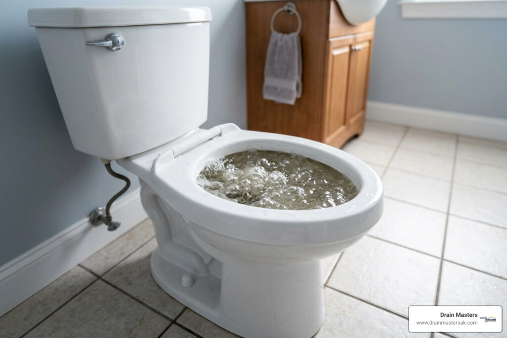 gurgling toilet