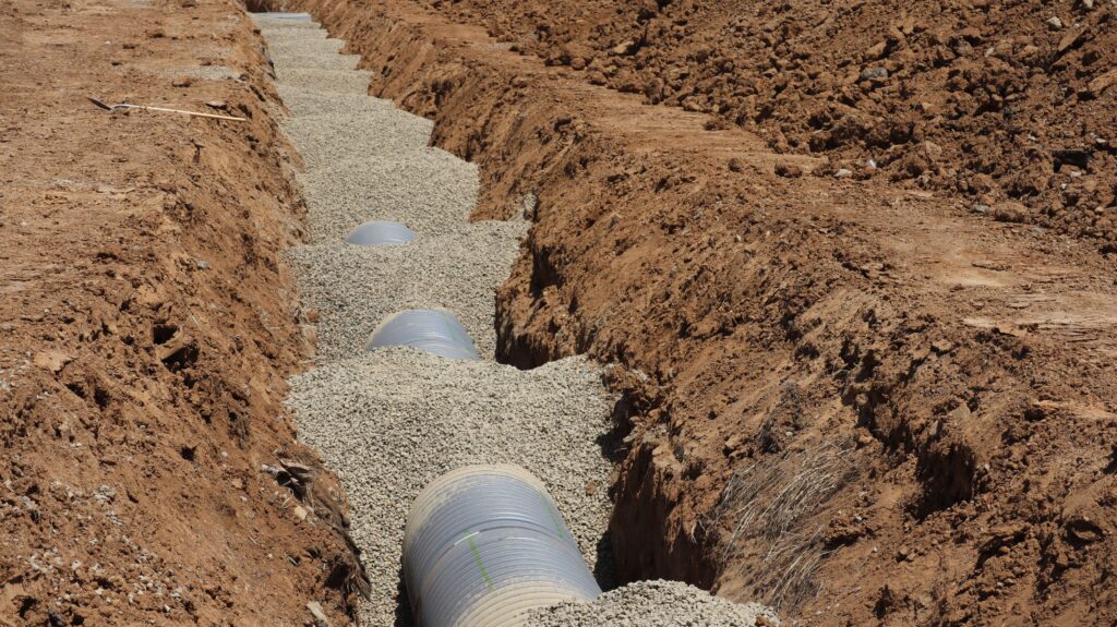 septic drainage field